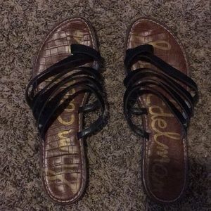 Women’s black and brown sandals